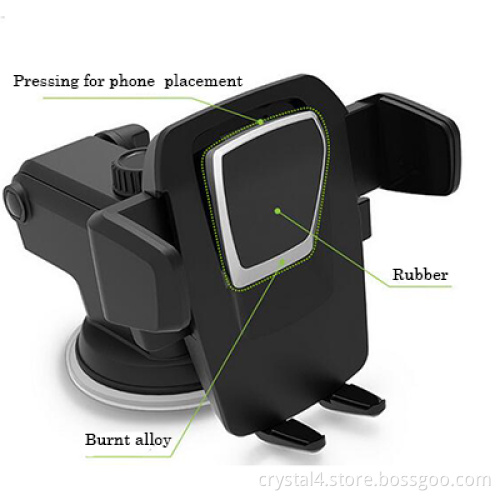 Long arm universal  retractable car windshield phone holder
